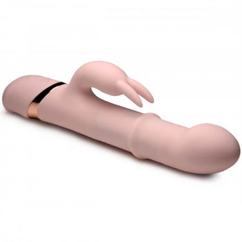 Vibrador de silicona con anillo deslizante de conejito