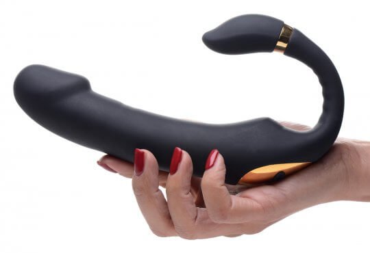 Vibrador de silicona con estimulador de clítoris articulado 10x